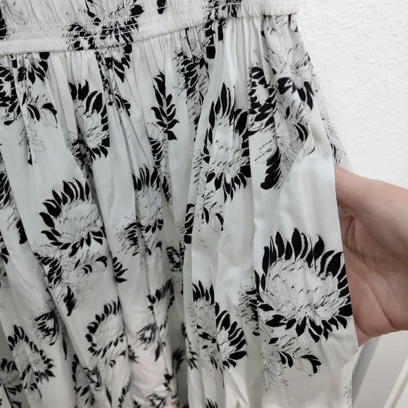 Madewell Smocked Maxi Dress NV462 Size M Graphic Sunflowers NWT - Picture 9 of 10